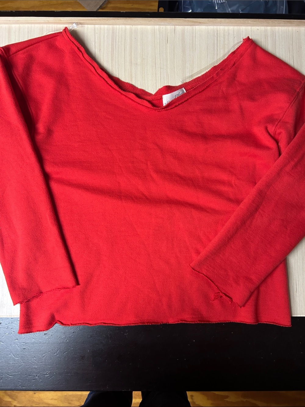 Universal Thread Red Off-the-Shoulder Sweater